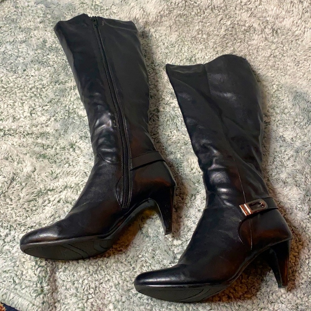 Black Alfani Step flex boots